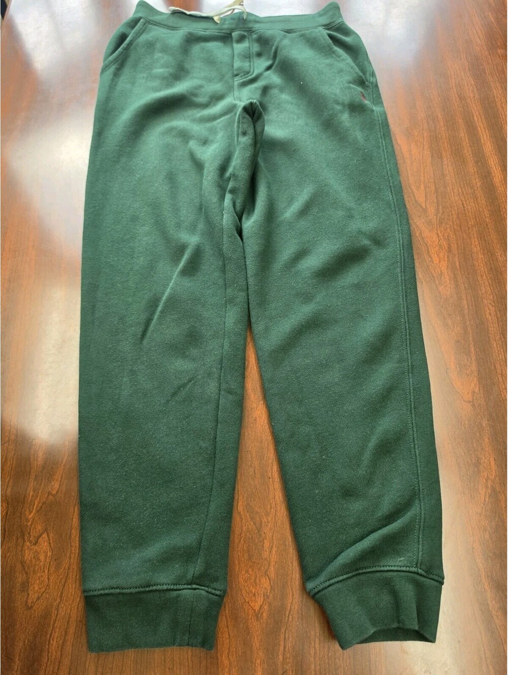 Polo Ralph Lauren Green Fleece Joggers Sweatpants Youth Boys Large 14-16 Preppy